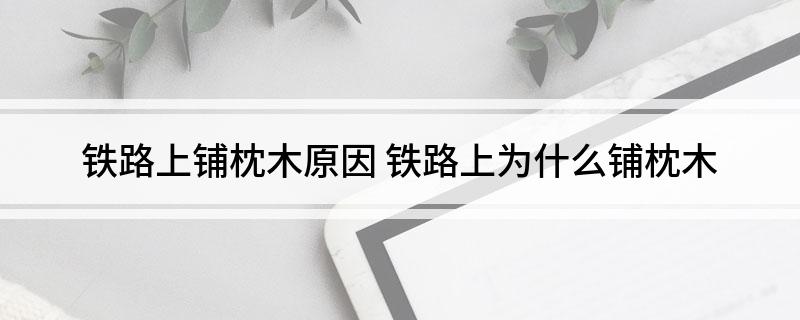 铁路上铺枕木原因铁路上为什么铺枕木(图1)
