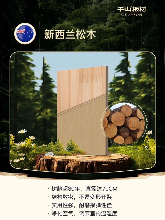 全球甄选好料AAA级芯材丨千山原木板给家高品实木感(图4)
