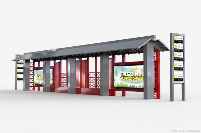 仿古公交站亭优选江苏乾立科技设计施工一体景区站台定制经验(图3)