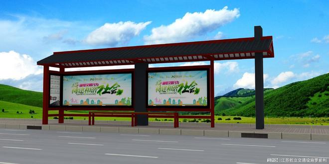 仿古公交站亭优选江苏乾立科技设计施工一体景区站台定制经验(图2)
