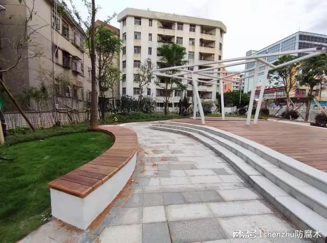 广东庭院防腐木地板包工包料_户外景观厂家施工定制-深筑防腐木(图1)
