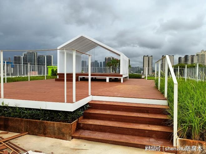 广东庭院防腐木地板包工包料_户外景观厂家施工定制-深筑防腐木(图3)