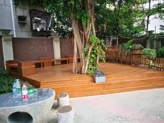 防腐木地板工程】厂家直销定制_专业户外防腐木景观施工厂家(图3)