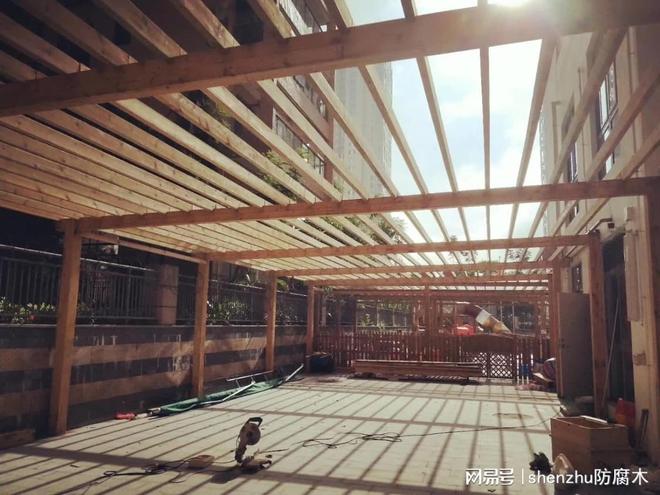 防腐木地板公司案例精选：深筑防腐木工程实景解析与施工细节(图5)